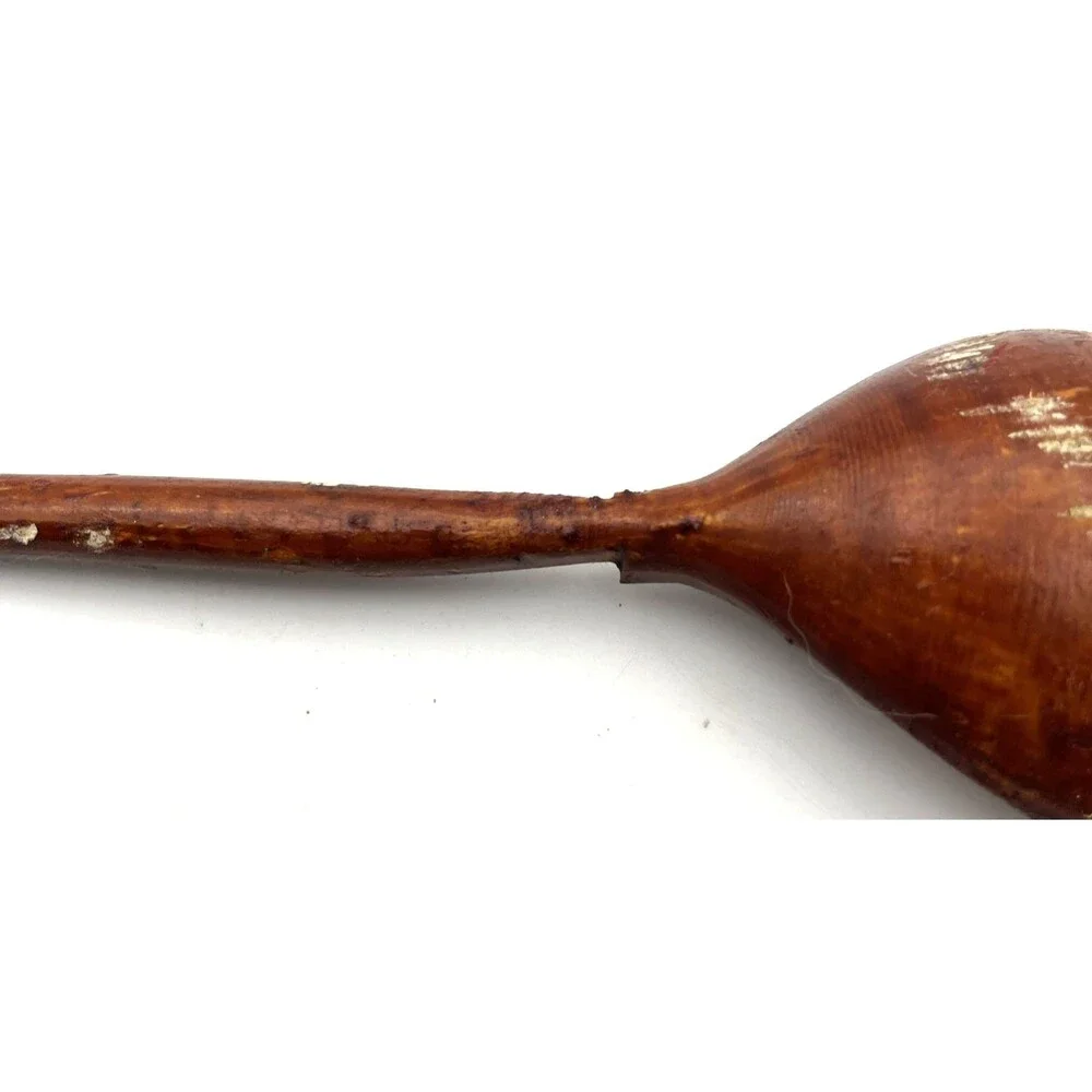 Vintage Mid Century Hand Carved Wooden Spoon Primitive Folk Art Rustic 8